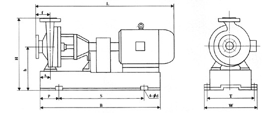 IHF型襯（chèn）氟塑料離心泵,襯氟離心泵規（guī）格，襯氟離心泵價格，襯氟離心泵廠（chǎng）家